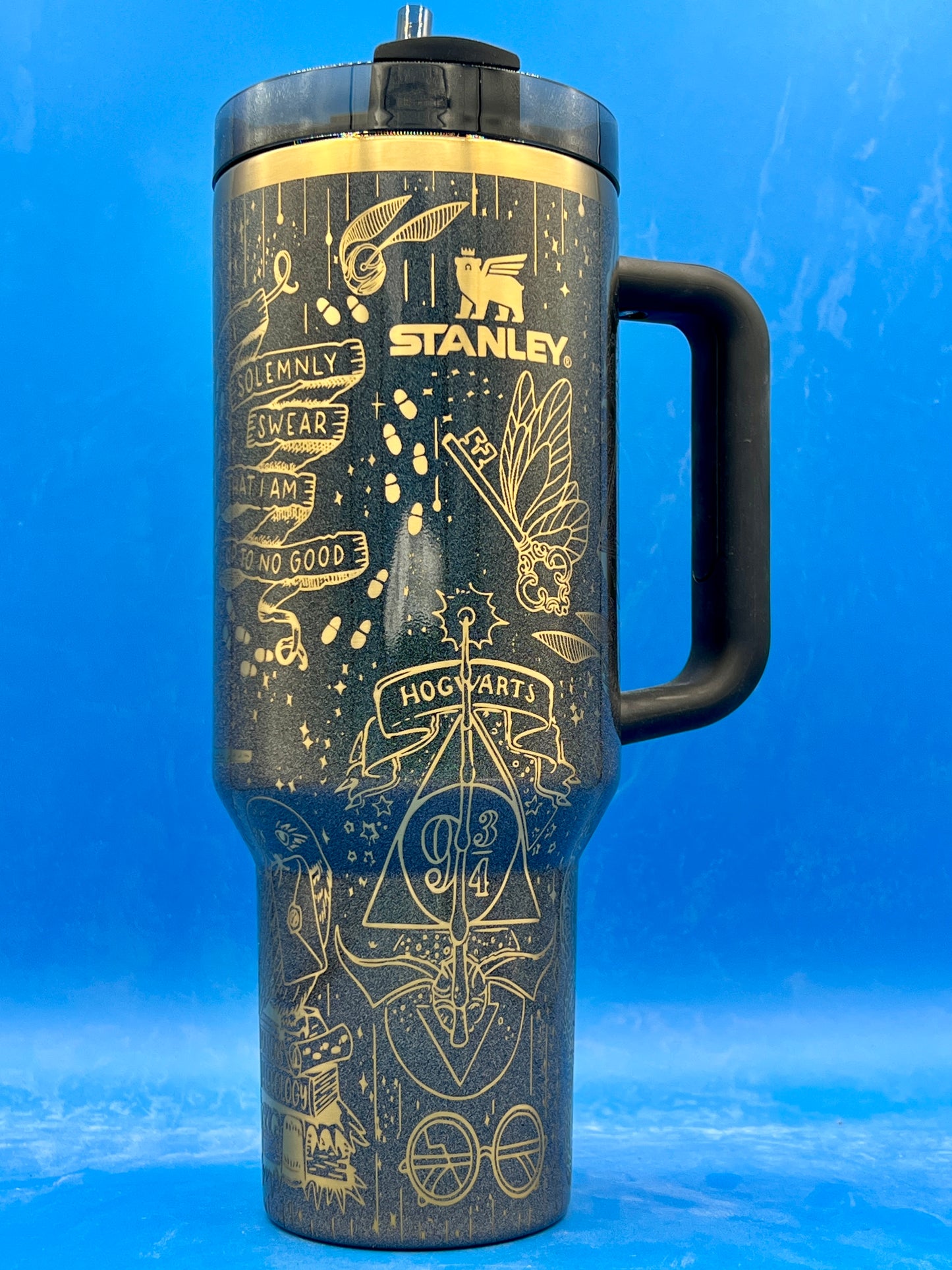 40oz Authentic Stanley HP Wizarding World - Wizard School Engraved Tumbler