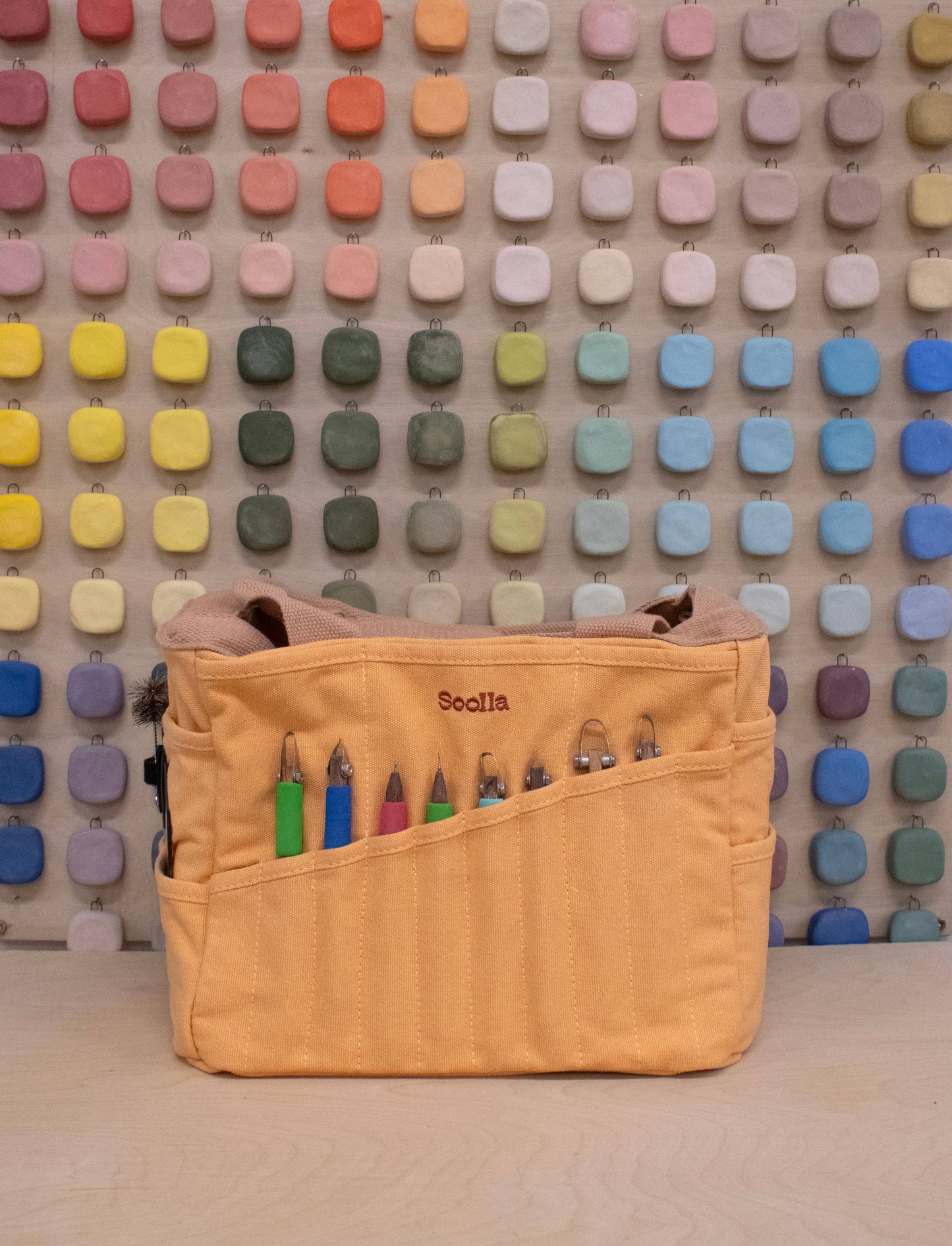 Soolla Studio Artist Bag, Creamsicle Crush, Yarn Bag