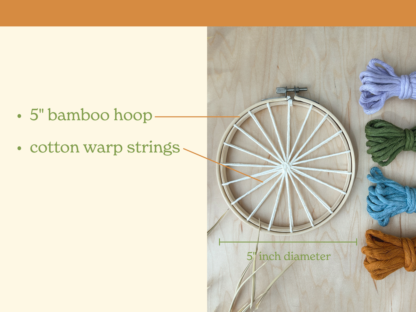 Summer DIY Round Weaving Kit | Beginner Friendly