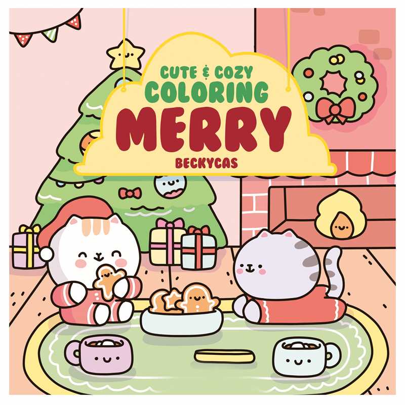 Cute & Cozy Coloring: Merry by Becky Cas