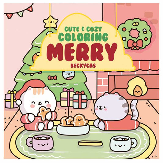 Cute & Cozy Coloring: Merry by Becky Cas
