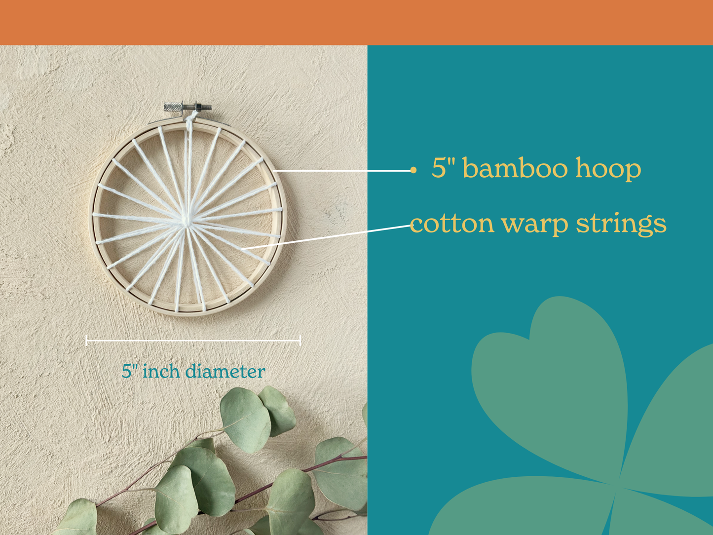 Natural Tones - DIY Round Weaving Kit | Beginner Friendly