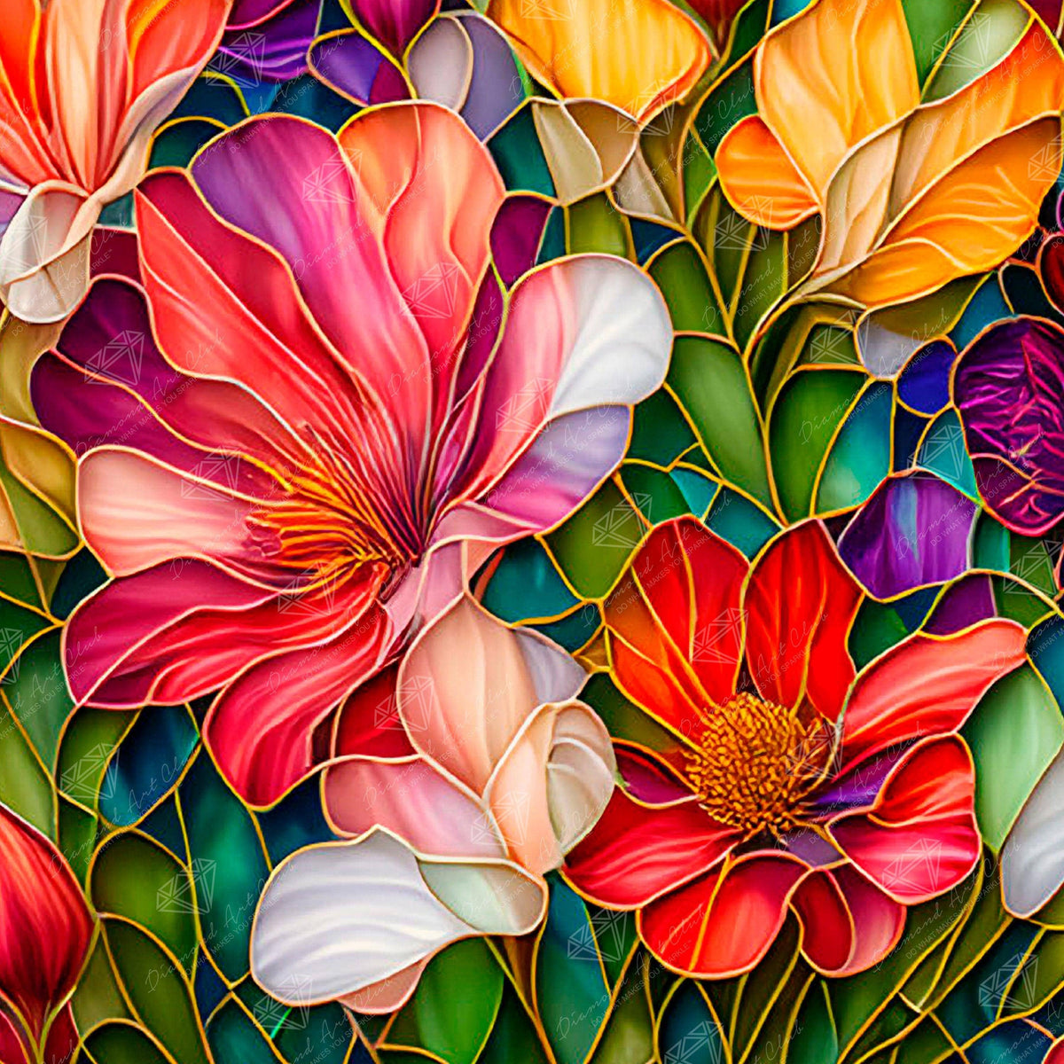 Stained Glass Flower
