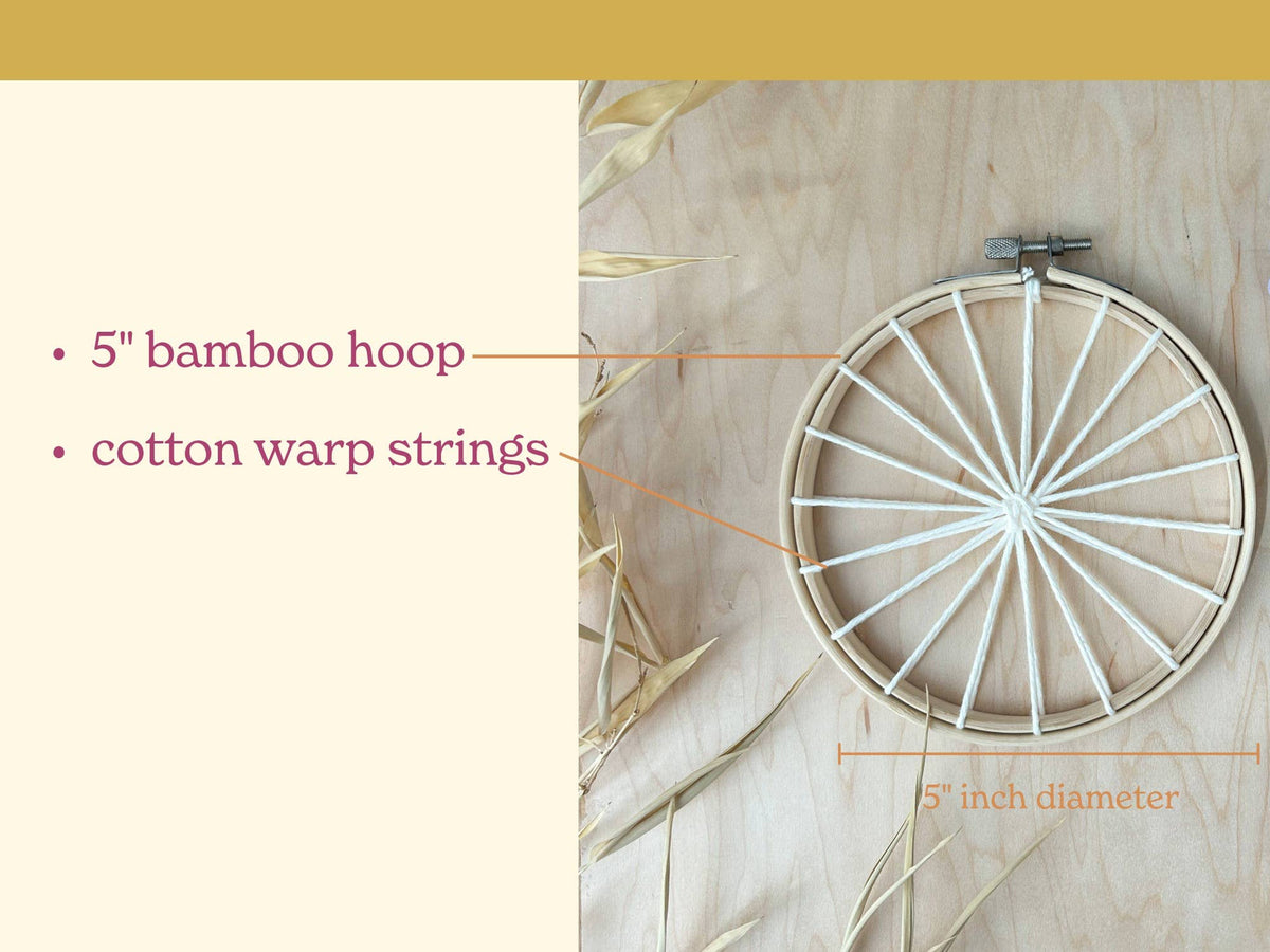 DIY Round Weaving Kit - Autumn | Beginner Friendly