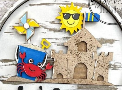 Sand Castle Crab Insert for Interchangeable rounds or Crate