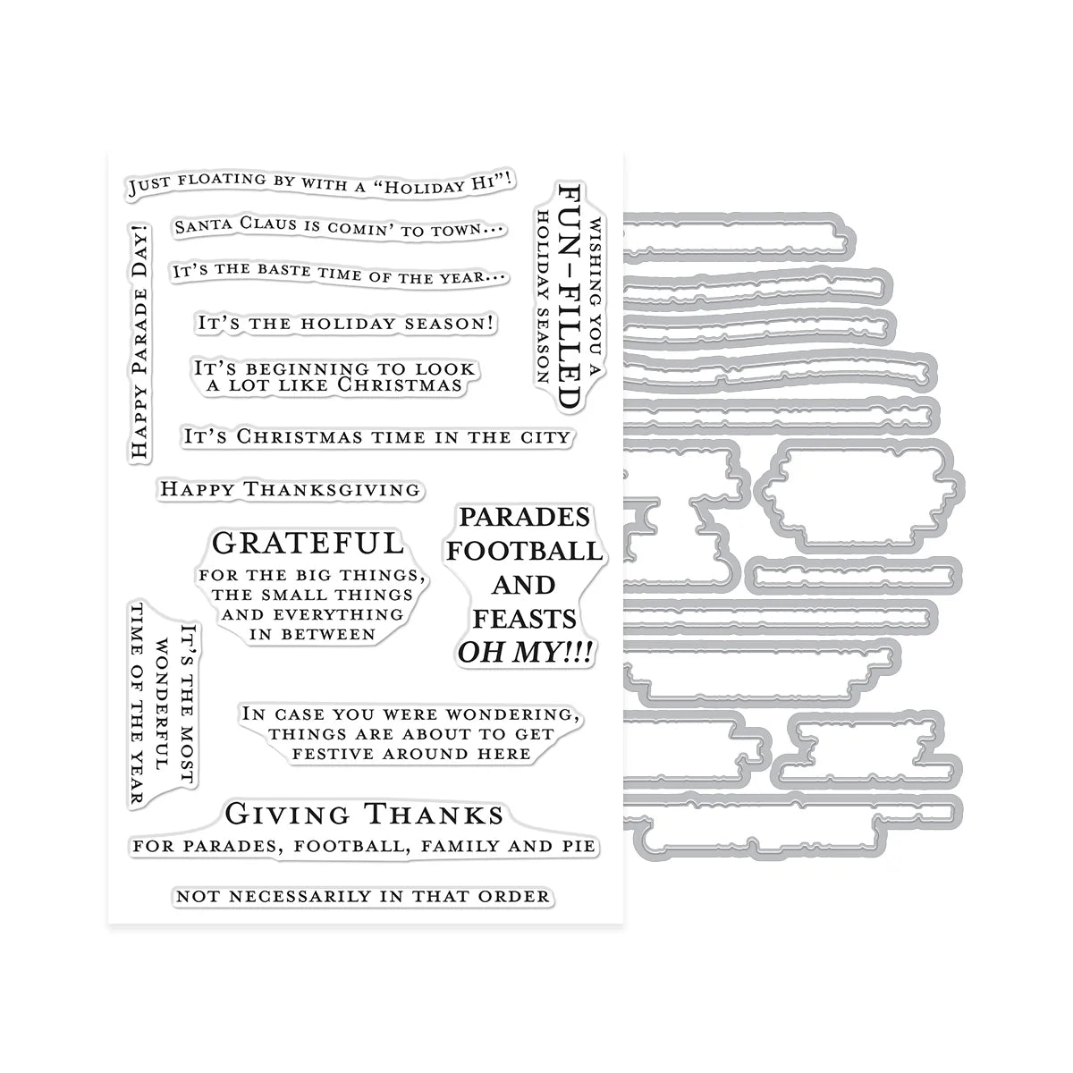 Hero Art's The Holiday Season Stamp & Cut Set