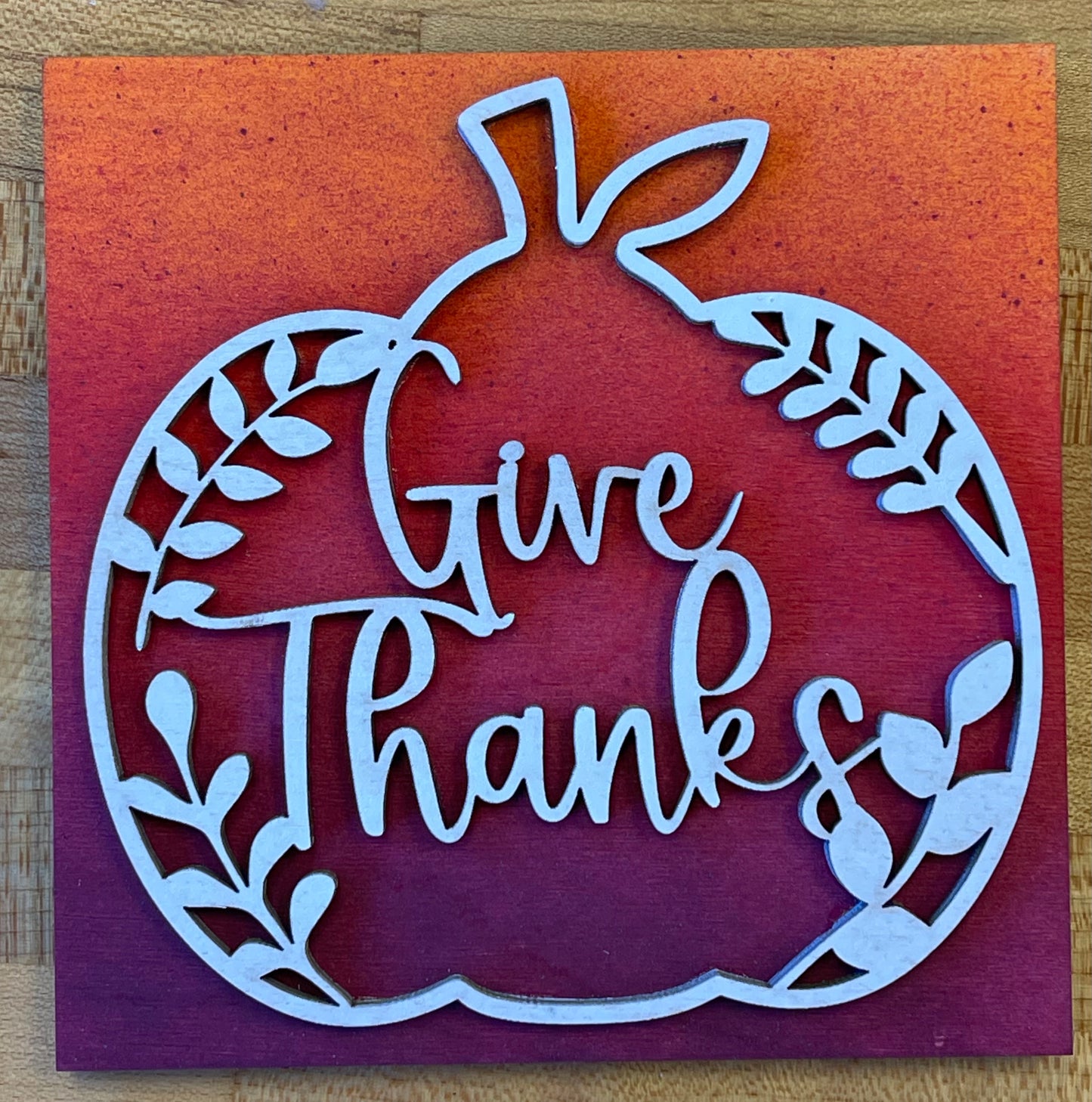 Give Thanks Square Insert