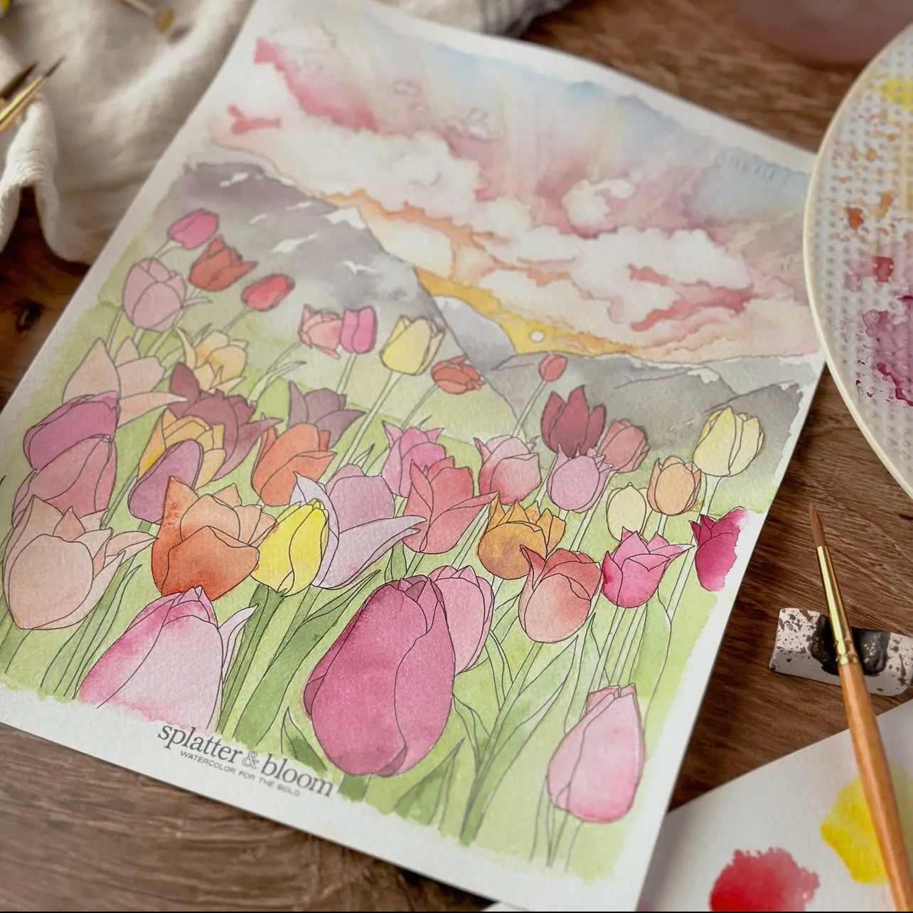 Spring Florals Beginner Watercolor Kit