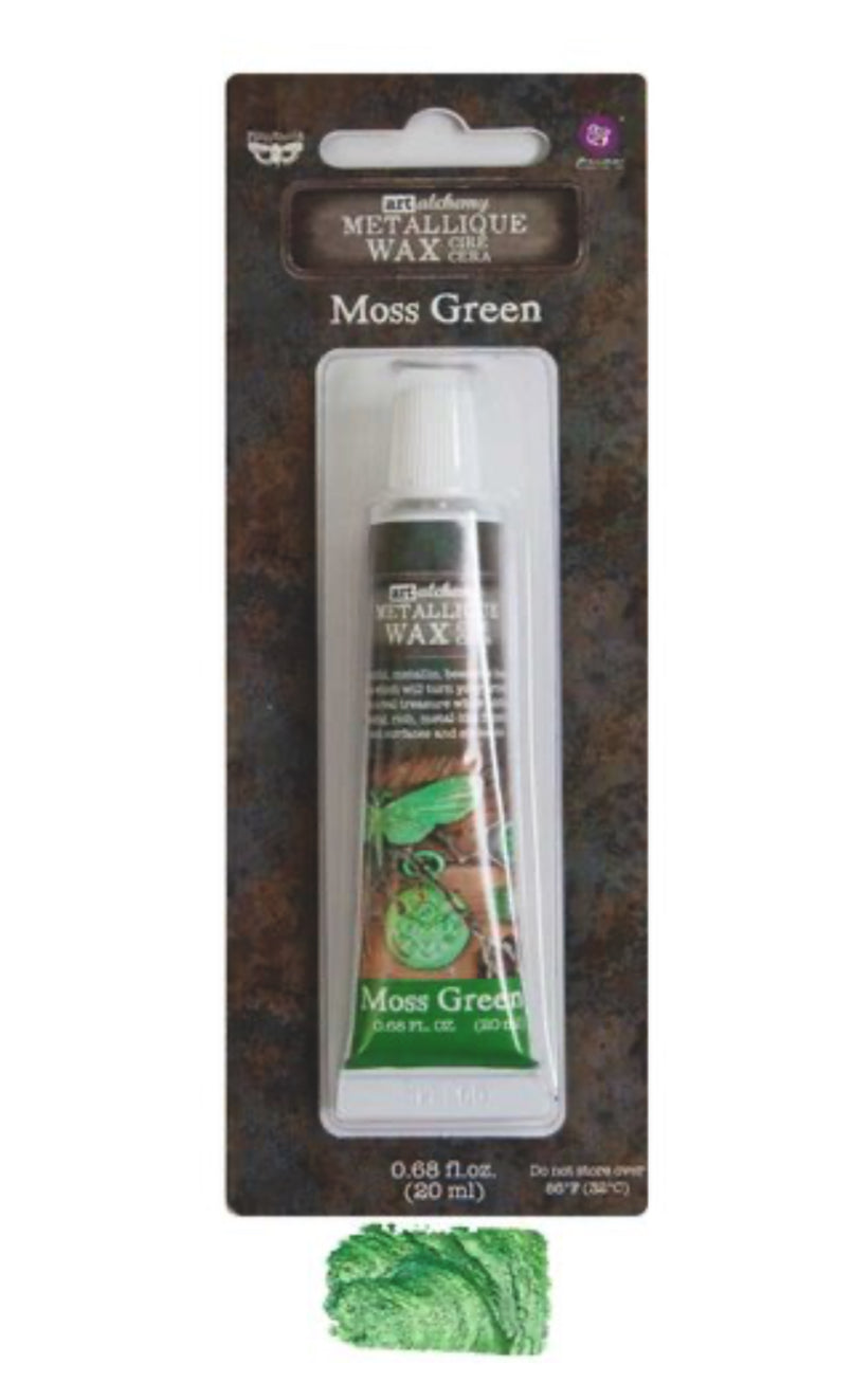 Art Alchemy Metallique Wax - Moss Green