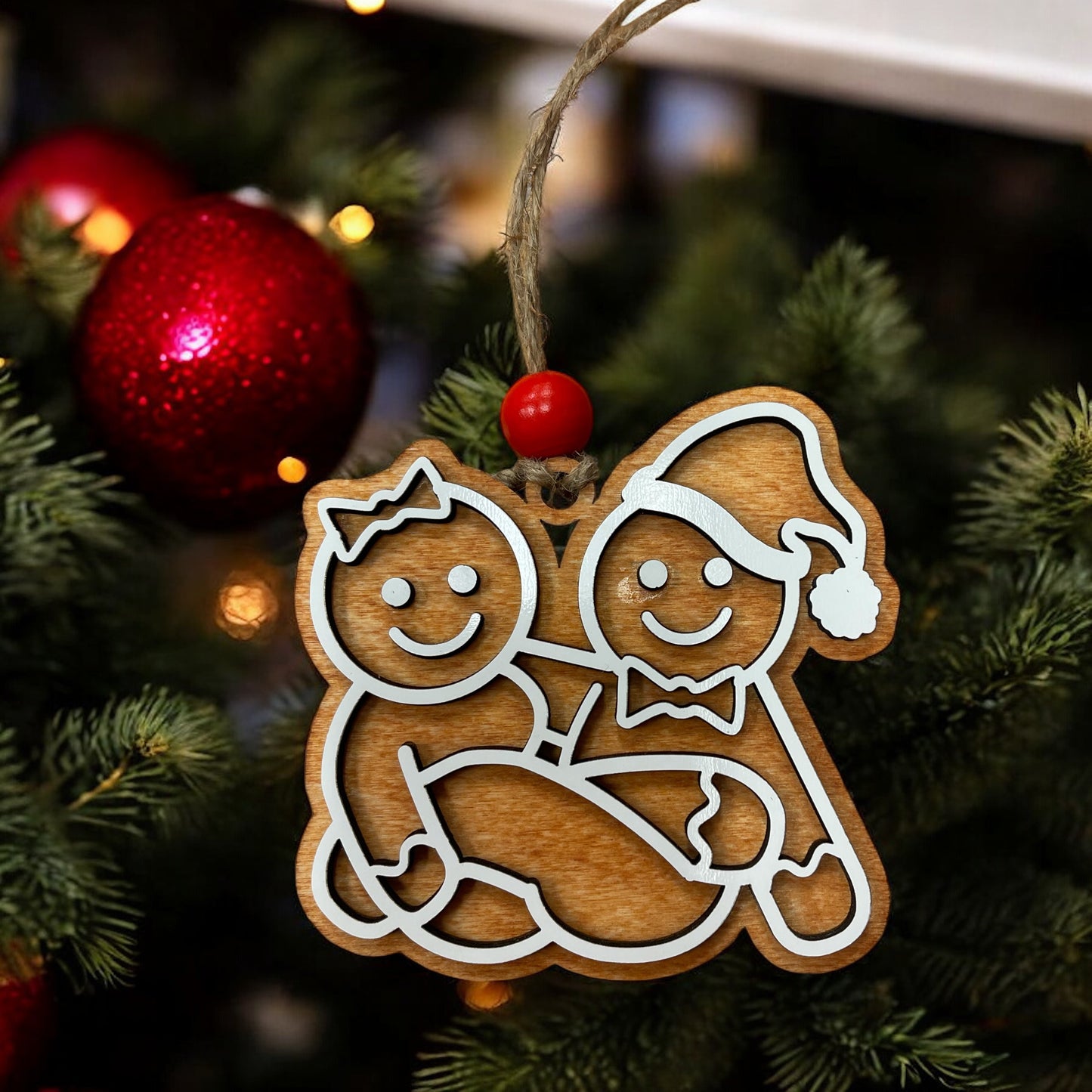 Gingerbread Intertwined Ornament