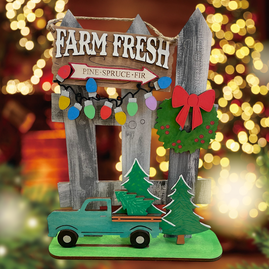 Christmas Truck - Seasonal Fence Add-On