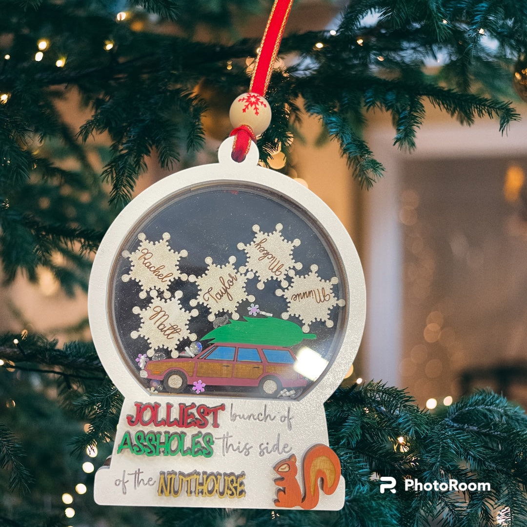 Jolliest Family Shaker Ornament