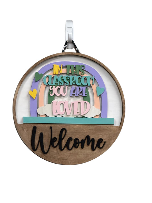 Classroom Love  Seasonal Insert for Interchangeable rounds or Crate