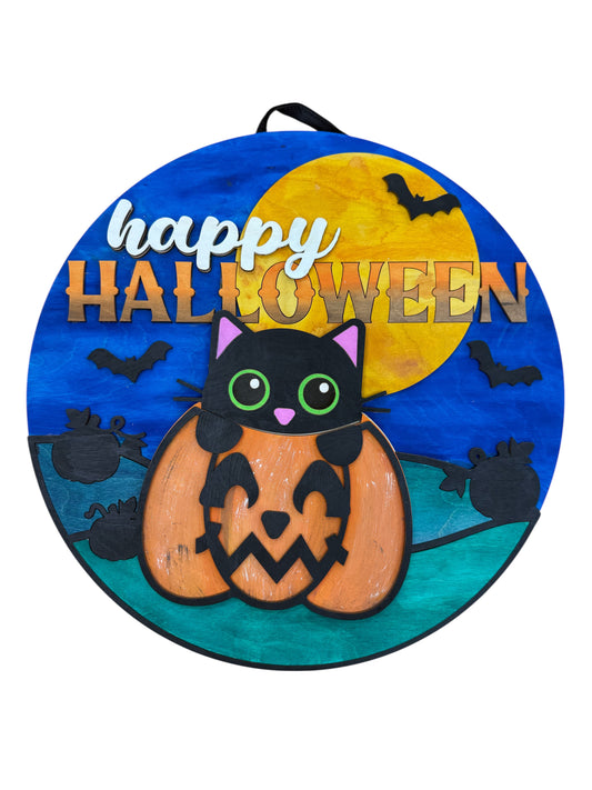 Happy Halloween! - Round Sign