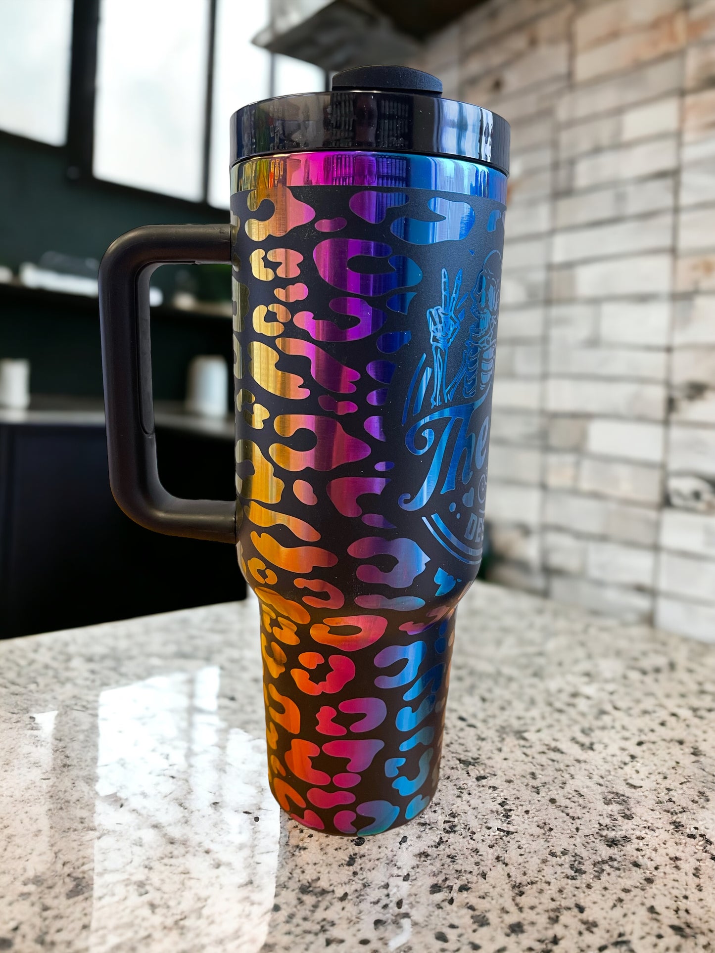 Have the Day you Deserve 40oz Rainbow Tumbler
