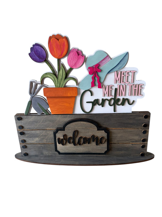 Meet Me in the Garden Insert for Interchangeable rounds or Crate