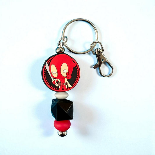 Deadpool Keychain - Round Deadpool