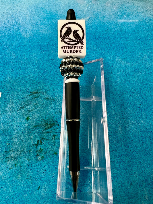 Crow Bling Attempted Murder Writing Pen