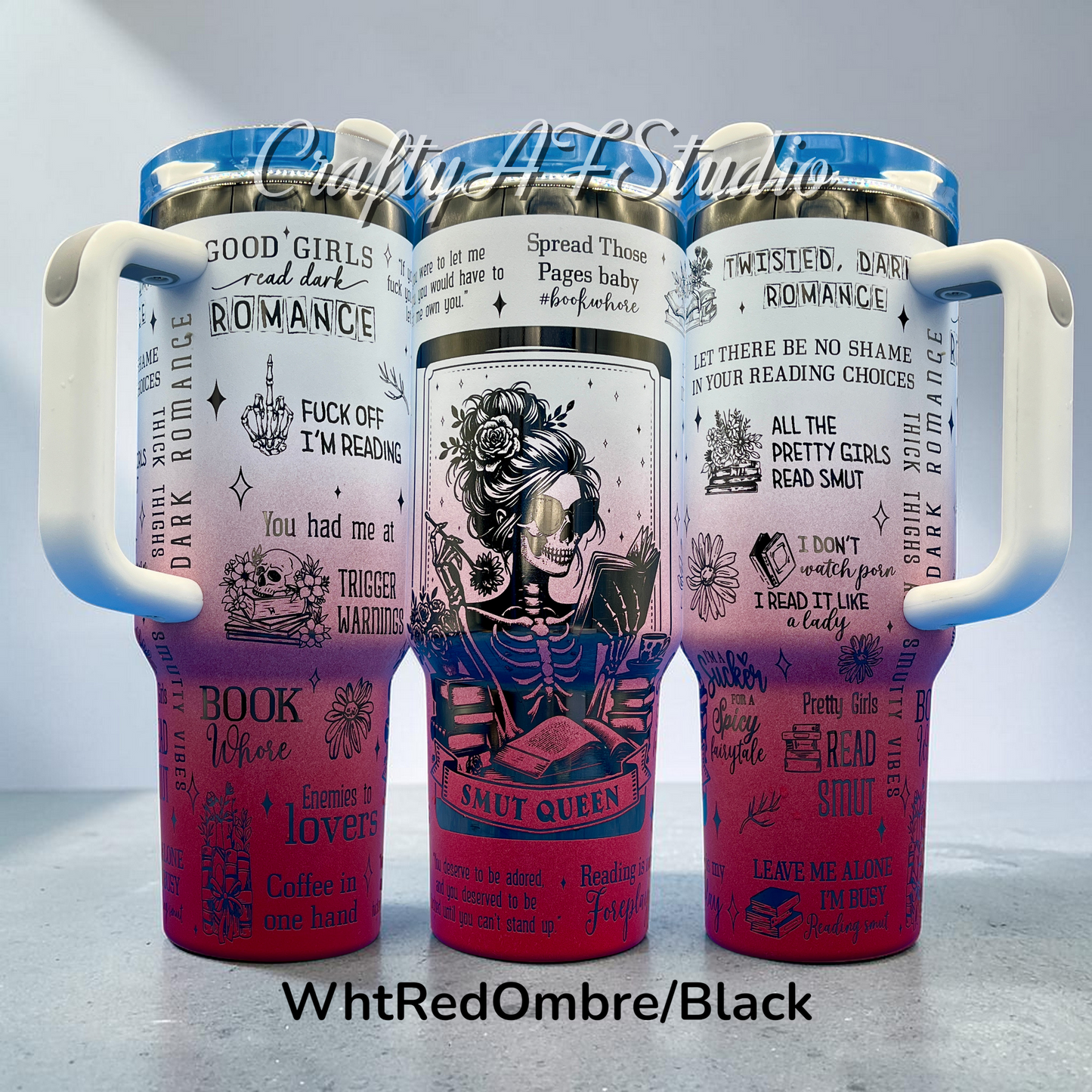 40oz Smut Queen Laser Engraved Tumbler  | Romantasy | Fantasy | Dirty books | Book Quotes