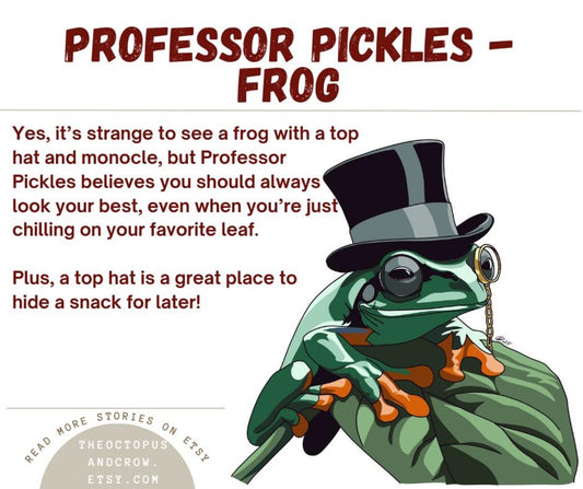 Pickles Frog Sticker