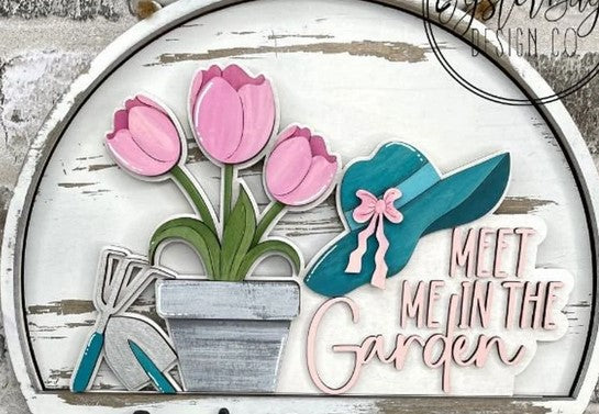 Meet me in the Garden Insert for Interchangeable rounds or Crate