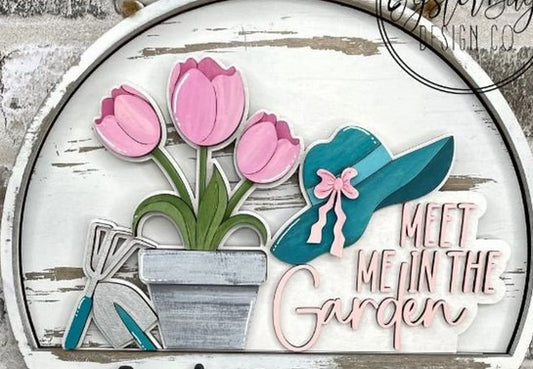 Meet me in the Garden Insert for Interchangeable rounds or Crate