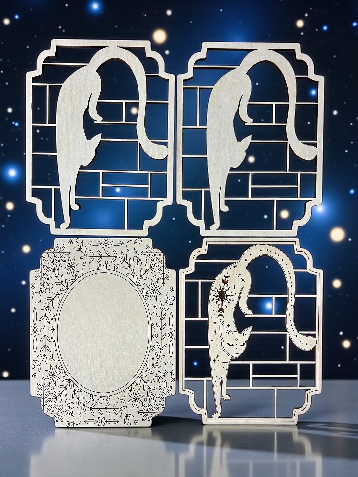 Celestial Cat Mini Bookshelf
