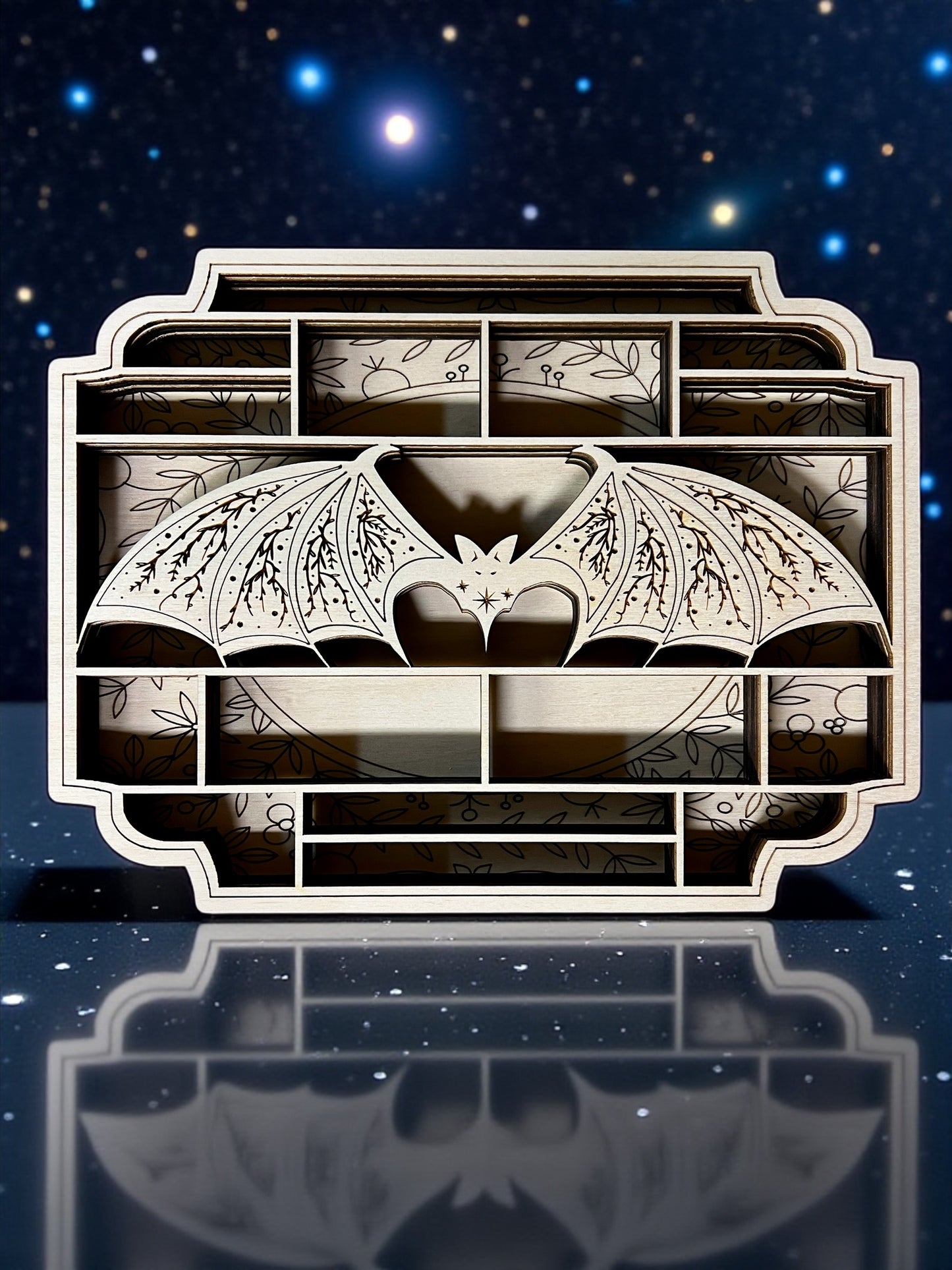 Celestial Bat Mini Bookshelf
