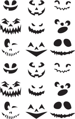 Punkin Faces Stencil