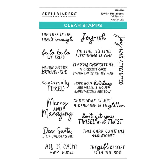 Joy-Ish sentiments Clear Stamp Set