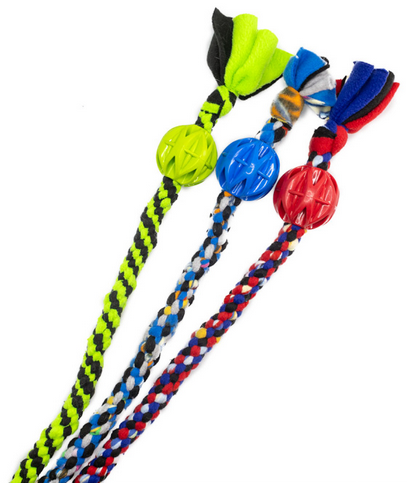 Fleece Dog Tug Ropes with Ball