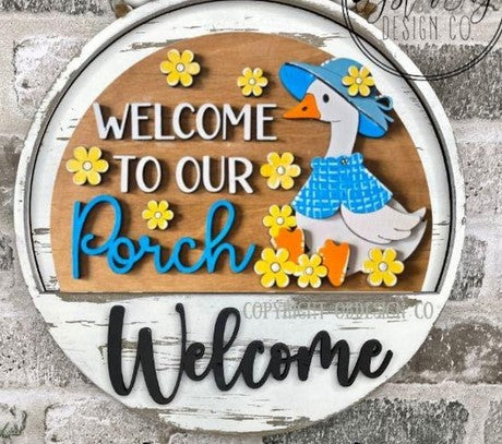 Porch Goose Insert for Interchangeable rounds or Crate