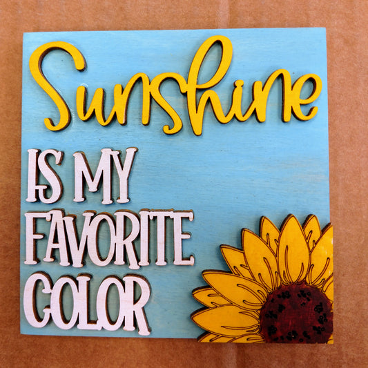 Sunshine Is My Favorite Color Insert