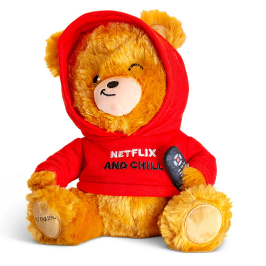 "Netflix and Chill" Teddy Bear Plushie