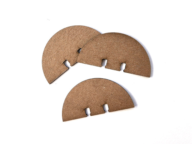 roloDEX cards : half circle short