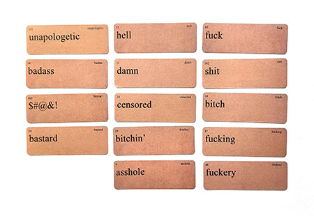 UmWOW Diecuts : Word Cards – Censored