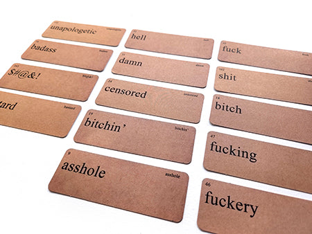 UmWOW Diecuts : Word Cards – Censored