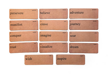 UmWOW Diecuts : Word Cards – Journey