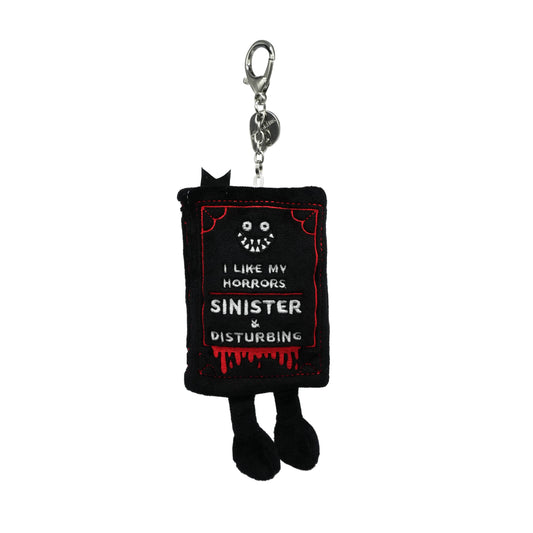 I Like My Horrors Sinister & Disturbing Book Plush Bag Charm