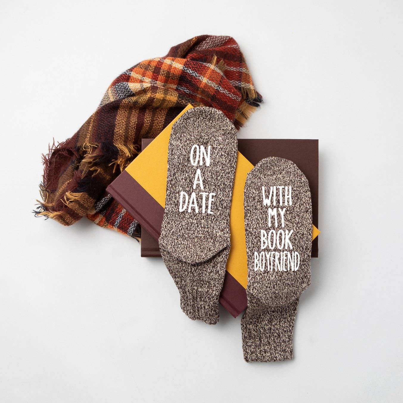 "On A Date With My Book Boyfriend" Women's Reading Socks