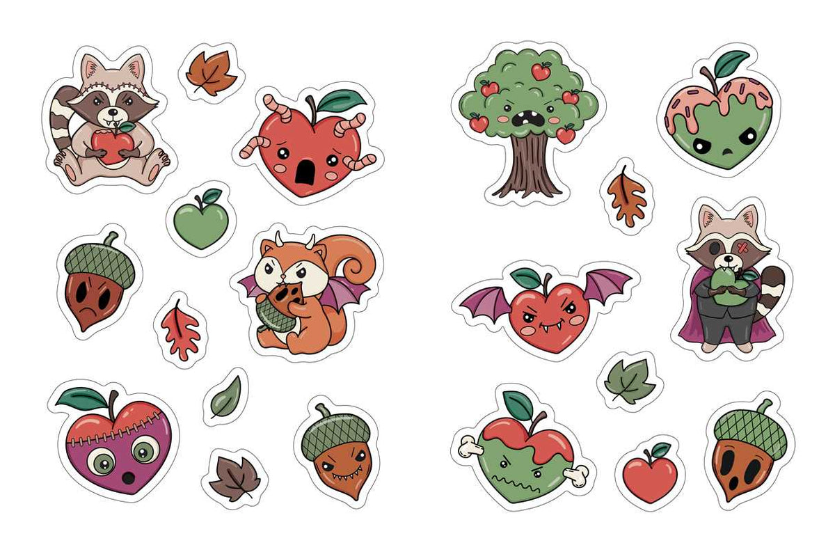 Creepy Cute Love Sticker Book by