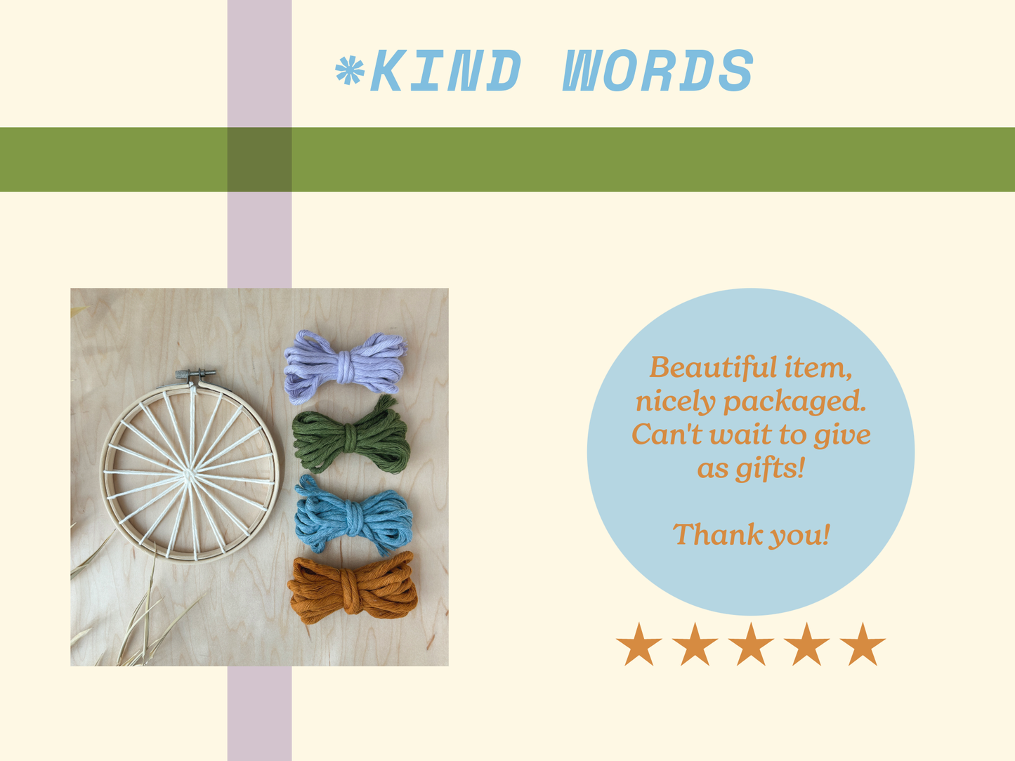 Summer DIY Round Weaving Kit | Beginner Friendly