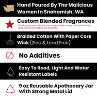 Unladylike 9oz Political Soy Candle | Clean Burning Handmade USA Feminist Scented Gift Set