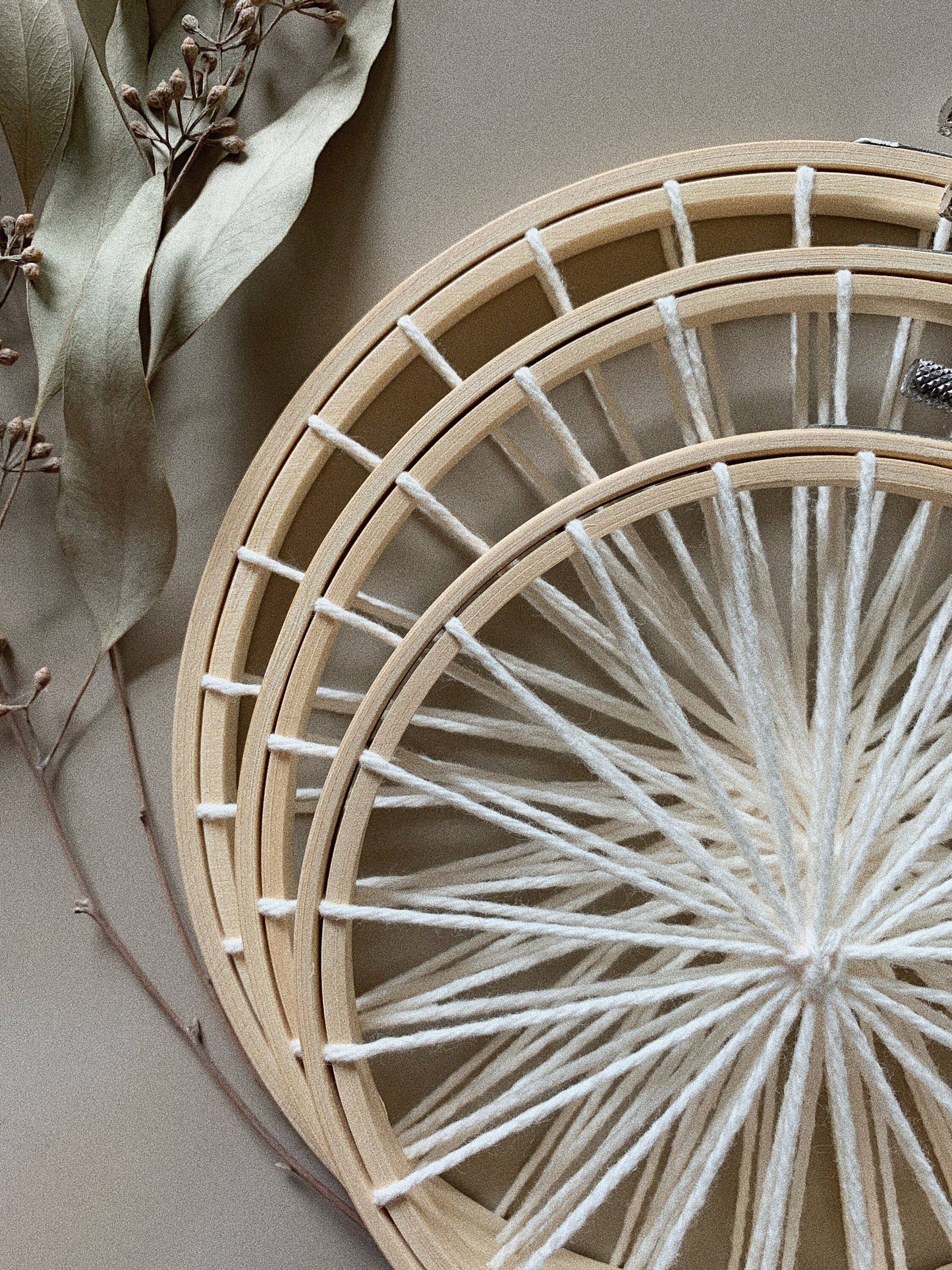 Set of Three Warped Hoops: 6”, 7”, 8”
