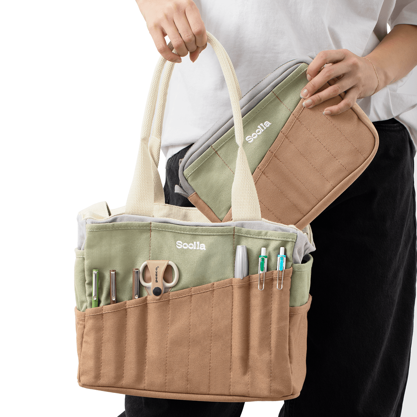 Soolla® Studio Pouch, Deep Forest Green (Stationery Pouch)