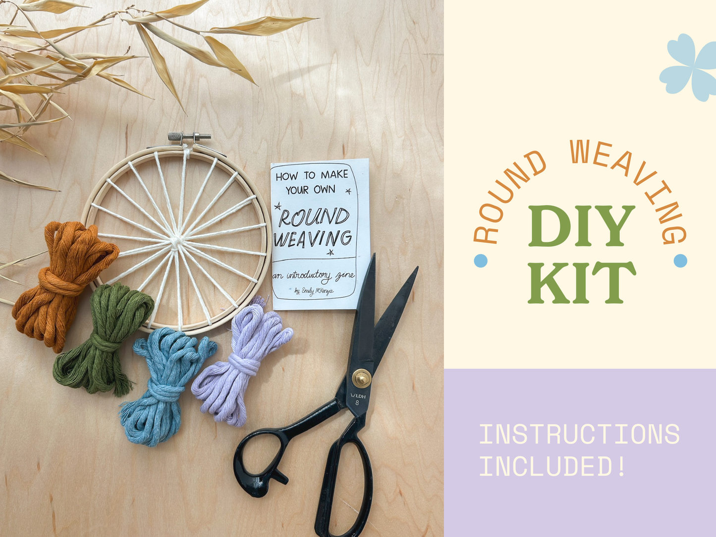 Summer DIY Round Weaving Kit | Beginner Friendly