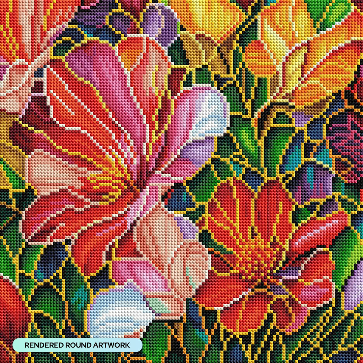 Stained Glass Flower