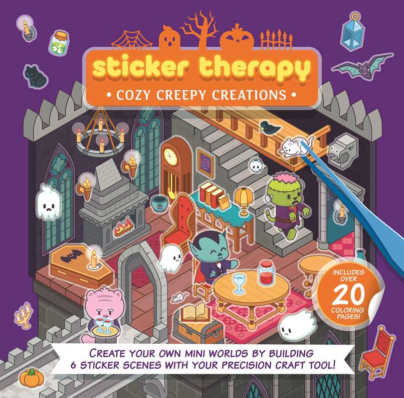 Sticker Therapy: Cozy Creepy Creations by IglooBooks