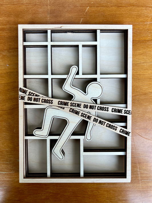 Crime Scene Mini Bookshelf