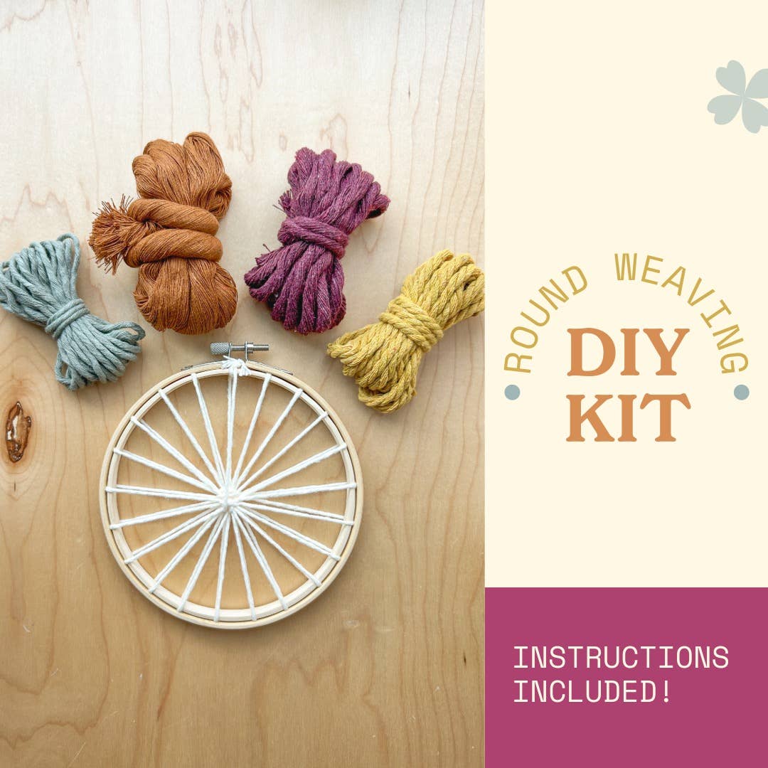 DIY Round Weaving Kit - Autumn | Beginner Friendly